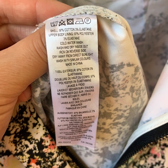 French Connection Mineral Pool multicolored mini dress sz 6 US - Picture 14 of 15